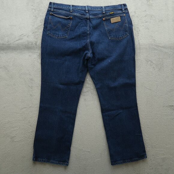Wrangler Jeans Mens Size 44 (42x30 actual) Blue Regular Cowboy Cut Denim 947STR - Picture 1 of 16